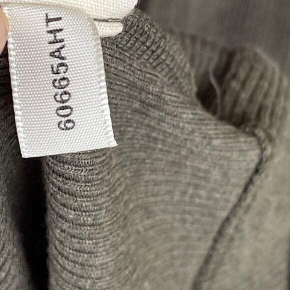 L'AGENCE Aurora Heathered Olive Henley Dress - Picture 10 of 11